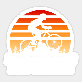 Mountain biking is my valentine Sticker